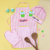 Pink Stripes Cooking Apron