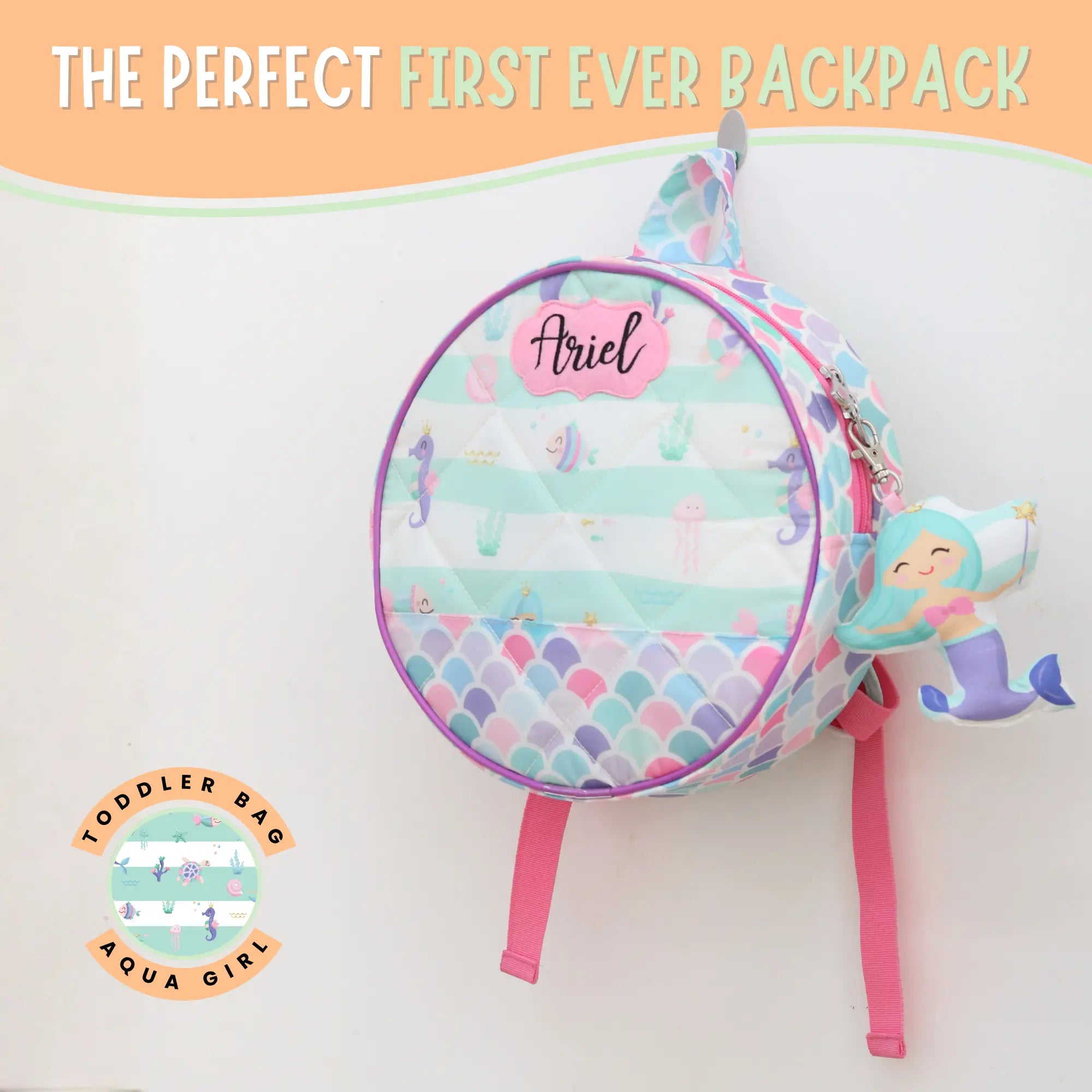 Aqua Girl Toddler Bag