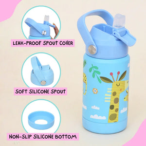 Lazy Zoo Insulated Handle Sipper Bottle