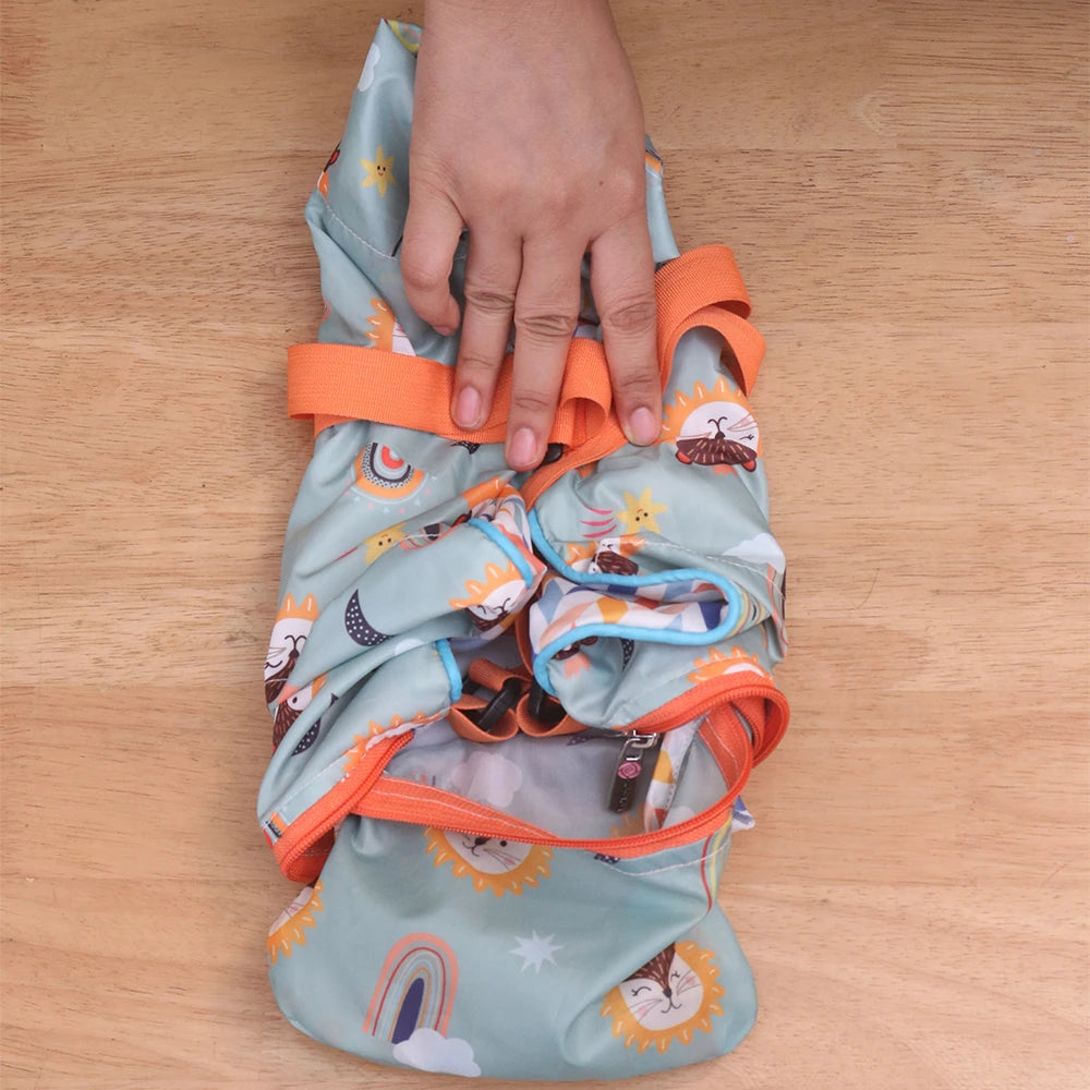 Fancy Lion Foldable Duffle Bag