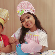 Pink Stripes Cooking Apron