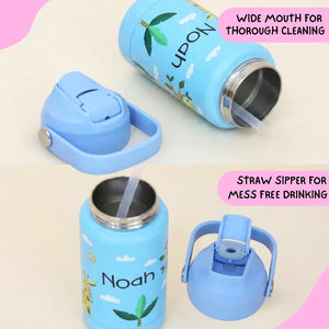 Lazy Zoo Insulated Handle Sipper Bottle