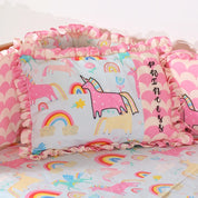 Pillow Cover (17x11)" - Blue Unicorn