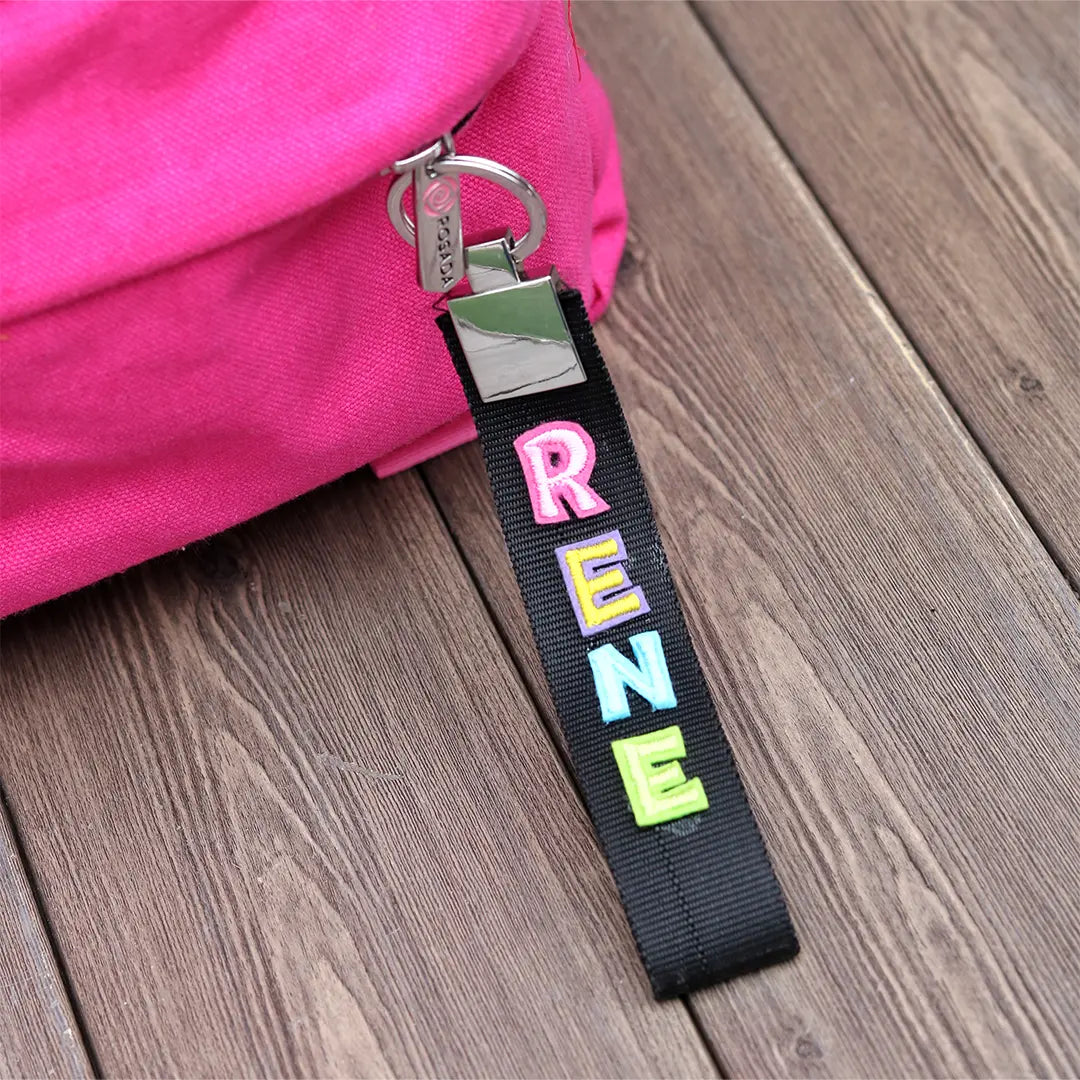 Big Bow Black Ribbon Keychain