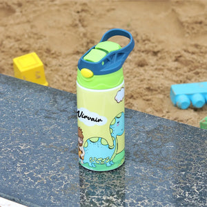 Insulated Steel Sipper Bottle (350ml) - Sunny Dino