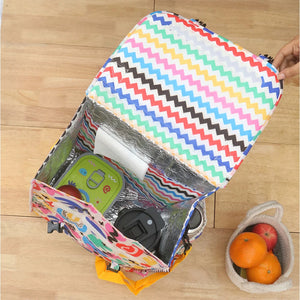 Abstract Insulated Lunch Bag