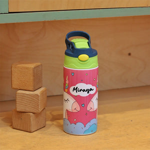 Insulated Steel Sipper Bottle (350ml) - Unicorn Dream