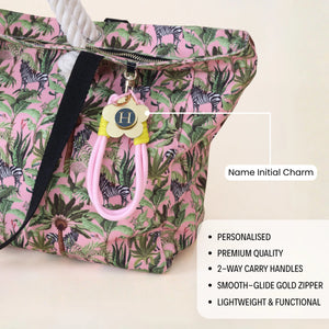 Zebra Tropical Big Girl Tote