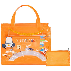 Double Pocket Jelly Tote Bag & Wet Pouch