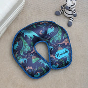 Blue Dino Neck Pillow