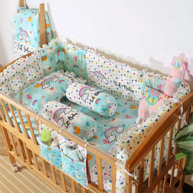 Blue Llama Baby Bedding Items