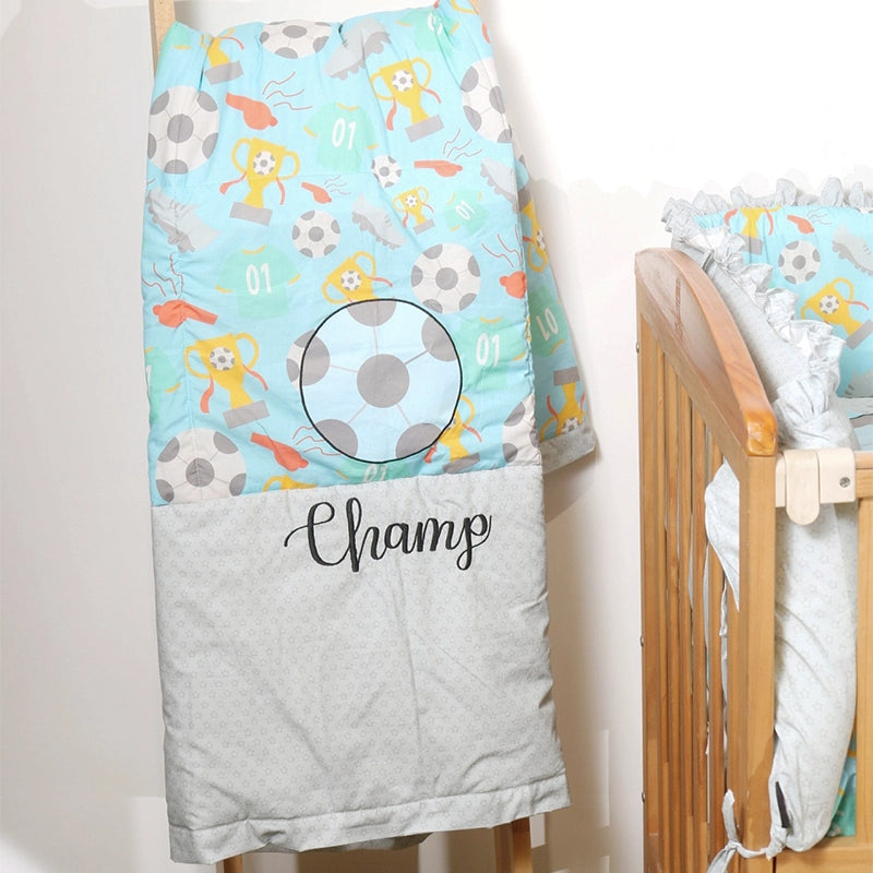 Football Champ Double Side Quilted Blanket (40x50)"