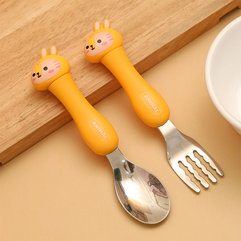 Premium Animal Spoon N Fork Set