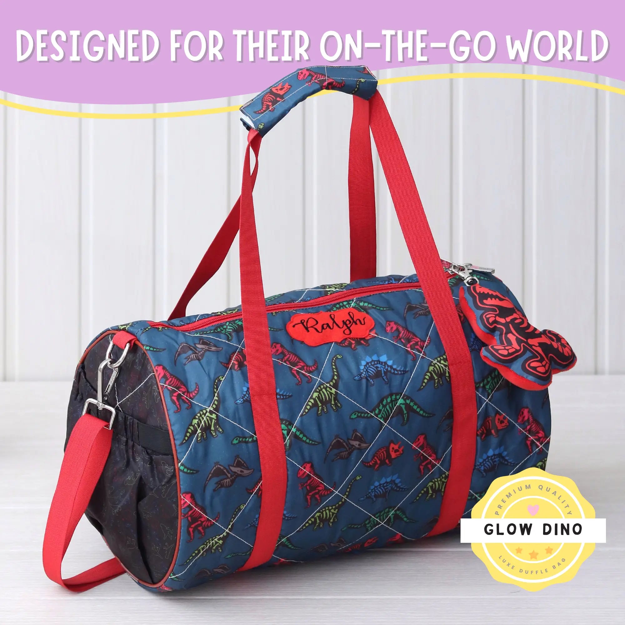 Glow Dino Luxe Duffle Bag