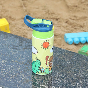 Insulated Steel Sipper Bottle (350ml) - Sunny Dino