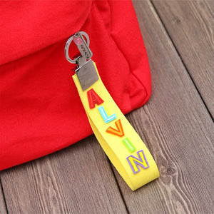 Blocks Yellow Ribbon Keychain