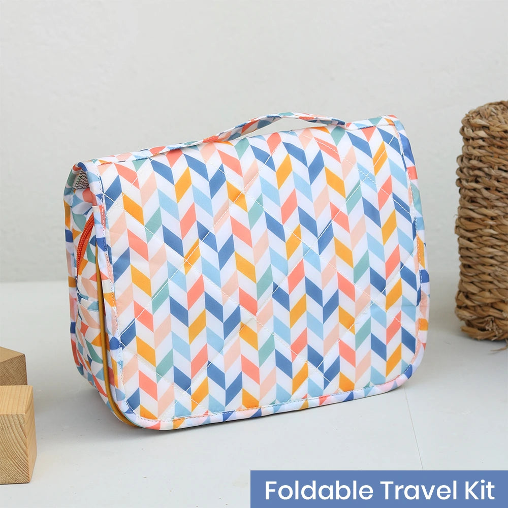 Foldable Travel Kit - English Zigzag