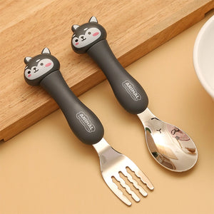 Premium Animal Spoon N Fork Set