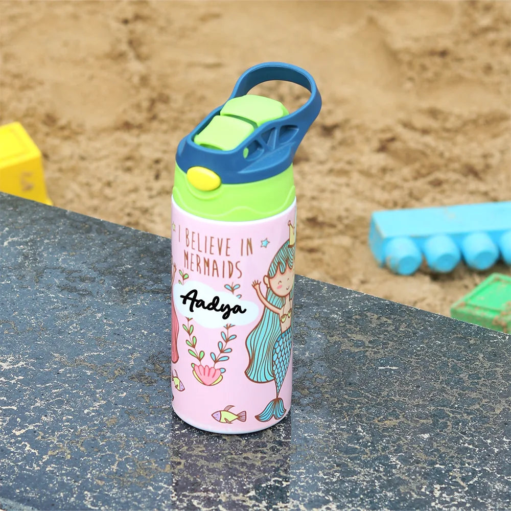 Insulated Steel Sipper Bottle (350ml) - Mermaid Magic