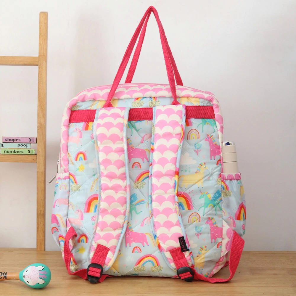 Blue unicorn Diaper Backpack