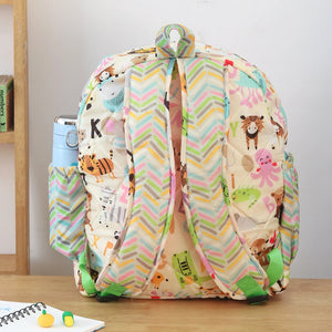 White Alphabet Backpack