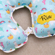 Blue Llama Neck Pillow