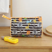 3-Zip Toiletries Kit - Black White Animals