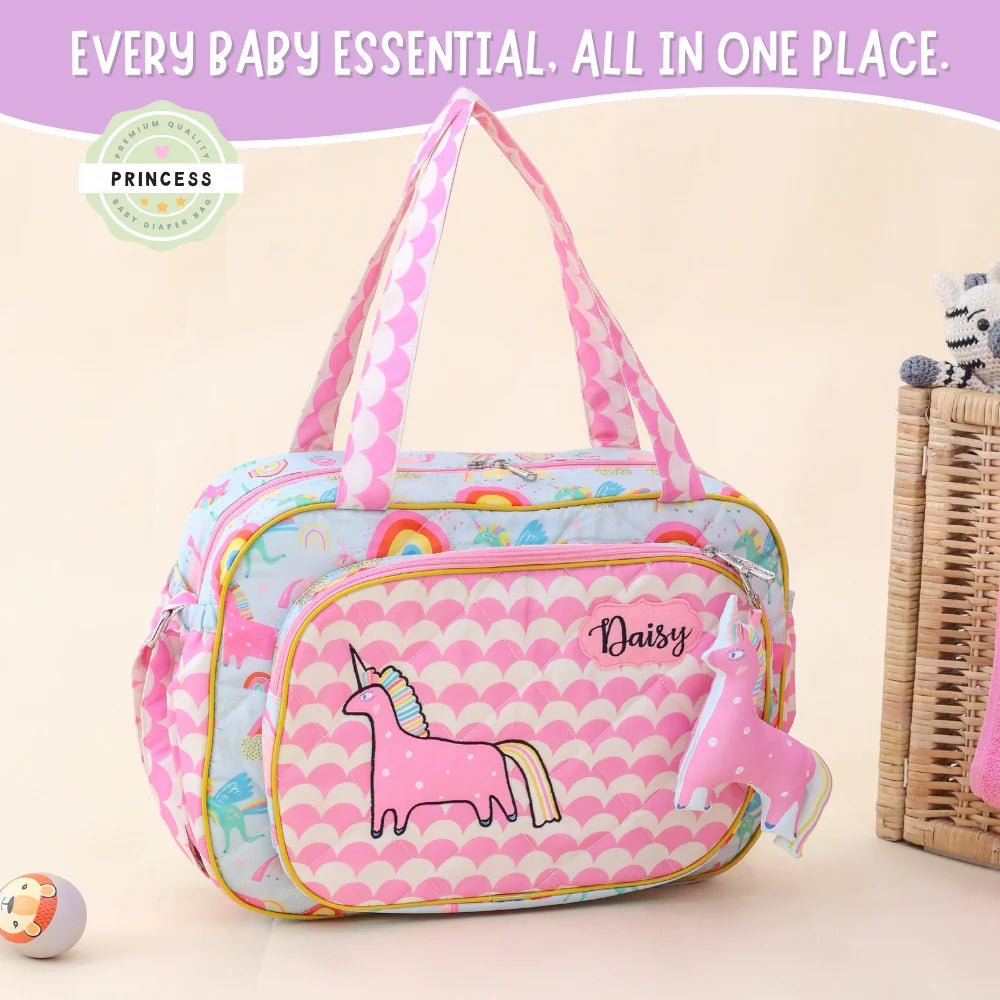 Blue Unicorn Baby Diaper Bag