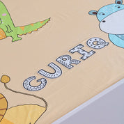 White Alphabet Bedsheet Set