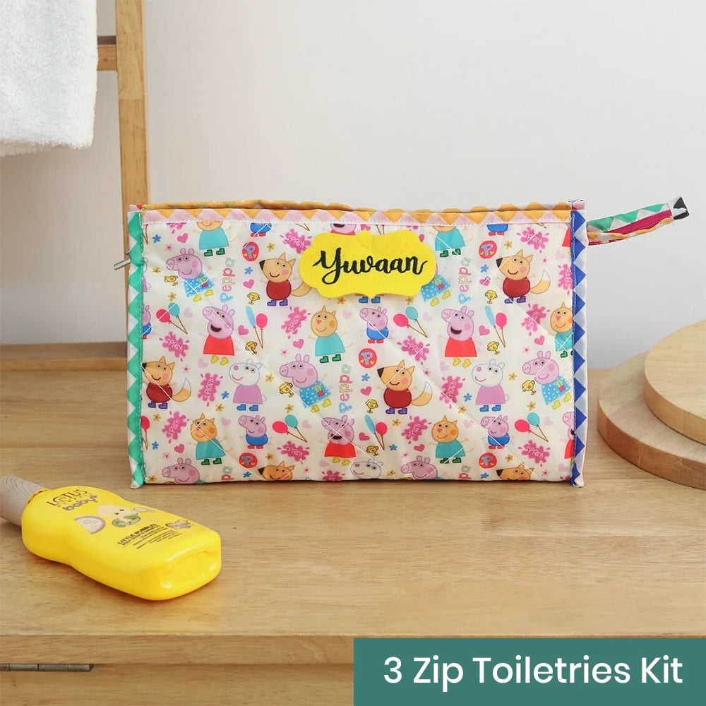 3-Zip Toiletries Kit - Peppa