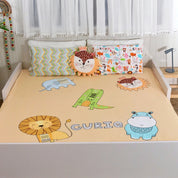 White Alphabet Bedsheet Set