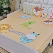 White Alphabet Bedsheet Set