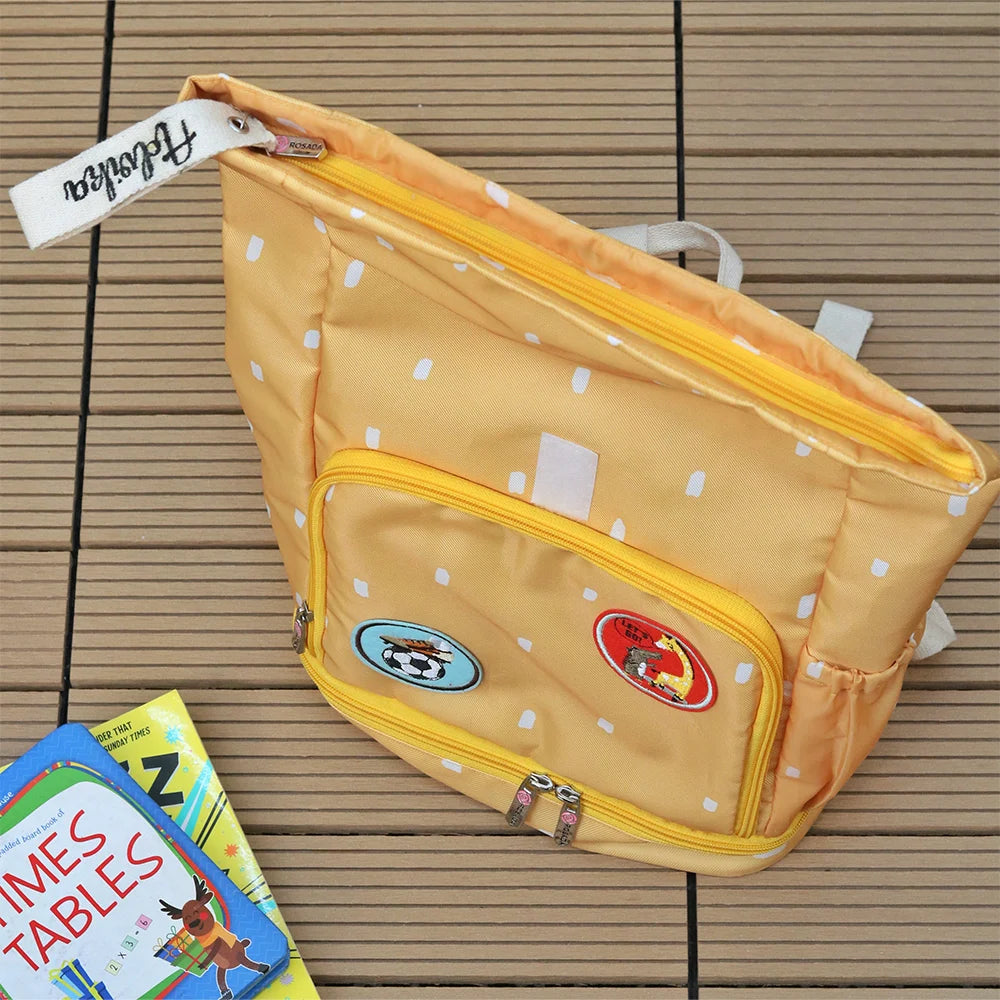 Yellow Roll Top Backpack