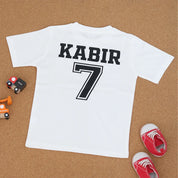 Personalized Soccer Star White T-shirt