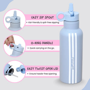 Grey Sports Sipper Bottle (500ml)