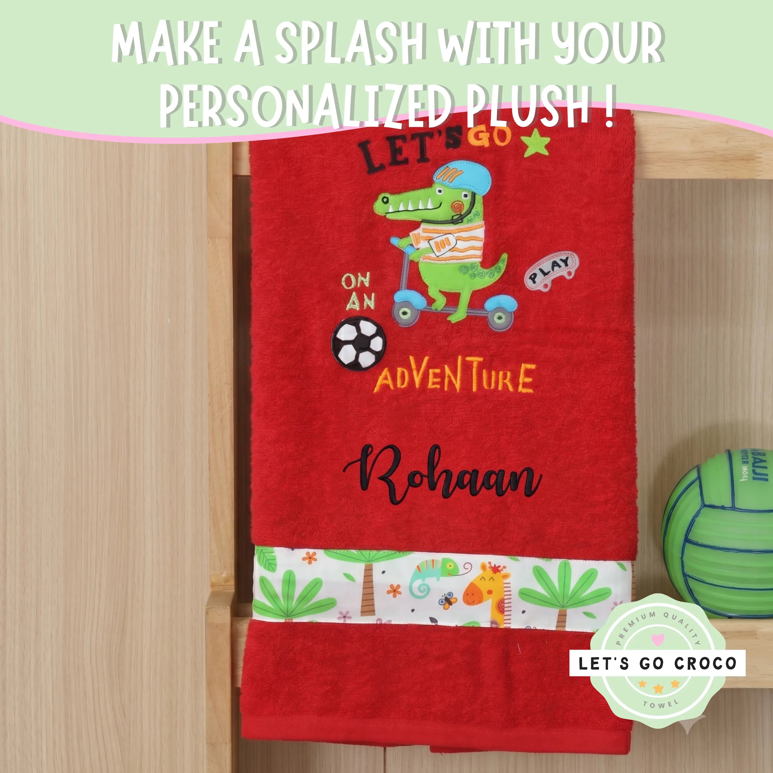 Let's Go Croco Towel