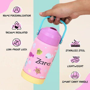 Mimi Mermaid Insulated Handle Sipper Bottle