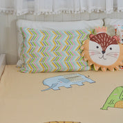 White Alphabet Bedsheet Set