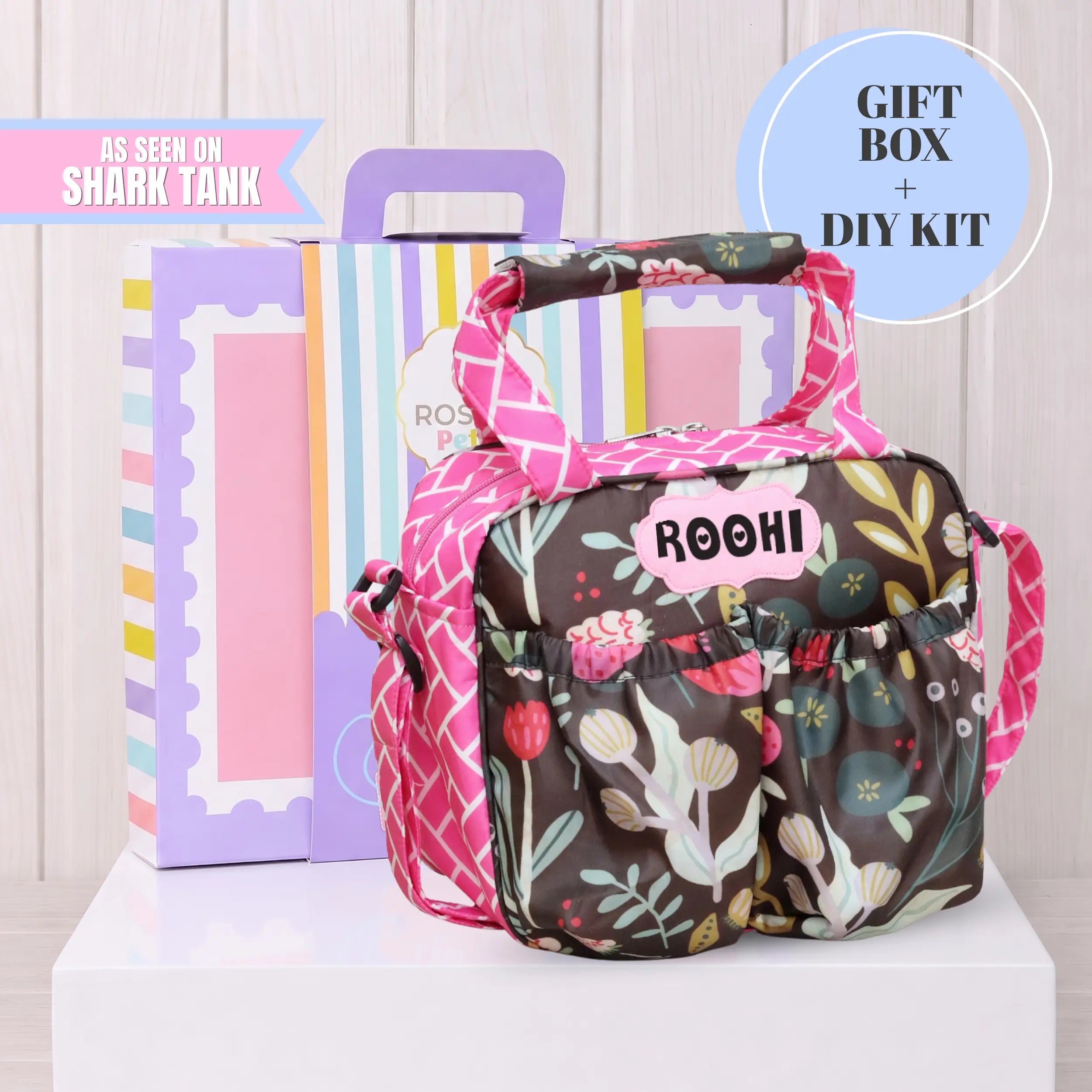 Diy Black Tulips Insulated Tiffin Bag