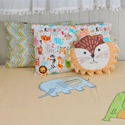 White Alphabet Bedsheet Set