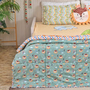 White Alphabet Bedsheet Set