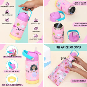 Mimi Mermaid Insulated Handle Sipper Bottle