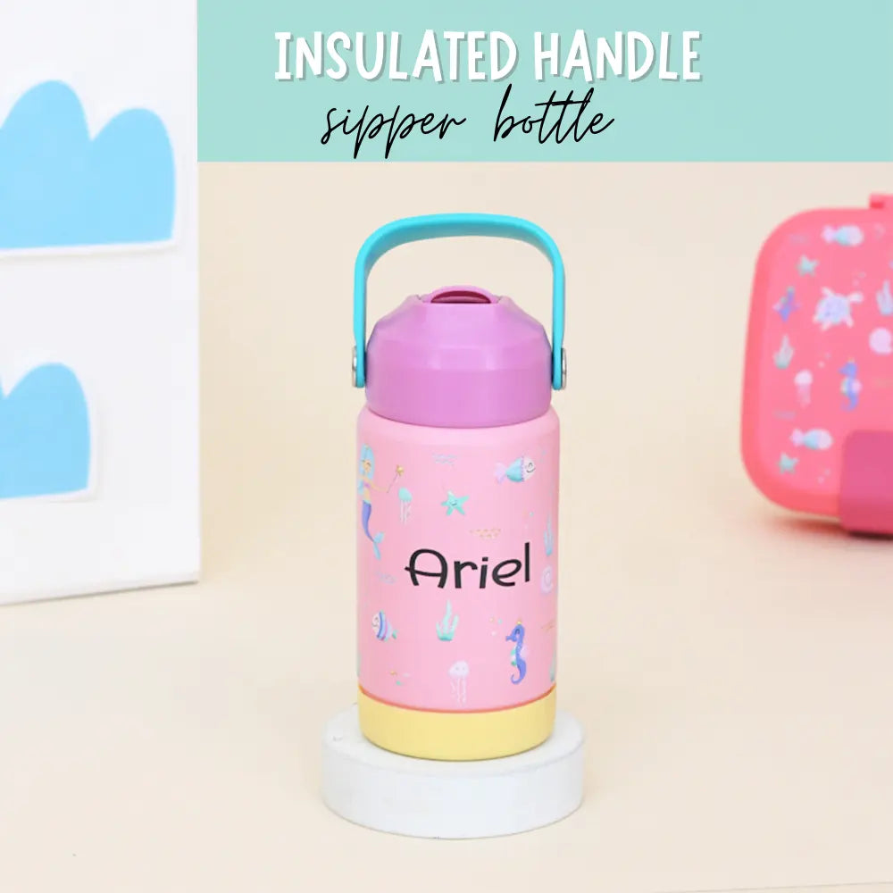 Aqua Girl Insulated Handle Sipper Bottle