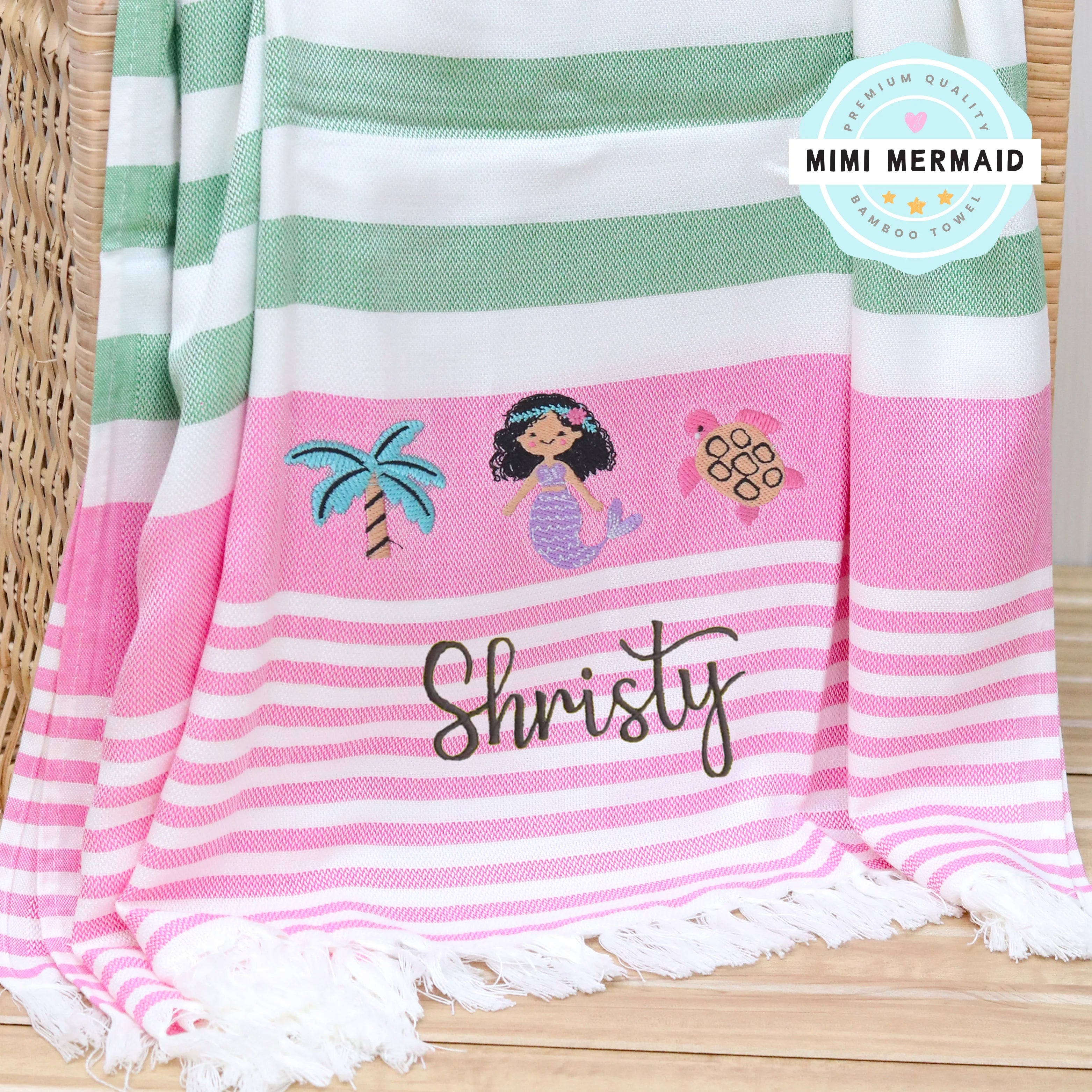 Mimi Mermaid Bamboo Towel