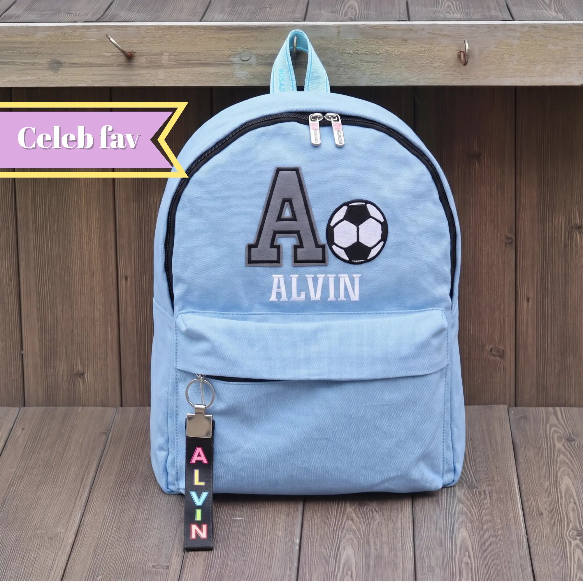 Soccer Blue Canvas Bag