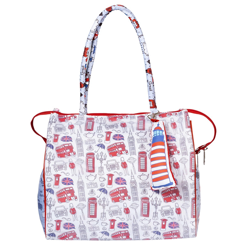 White London Print Tote Bag