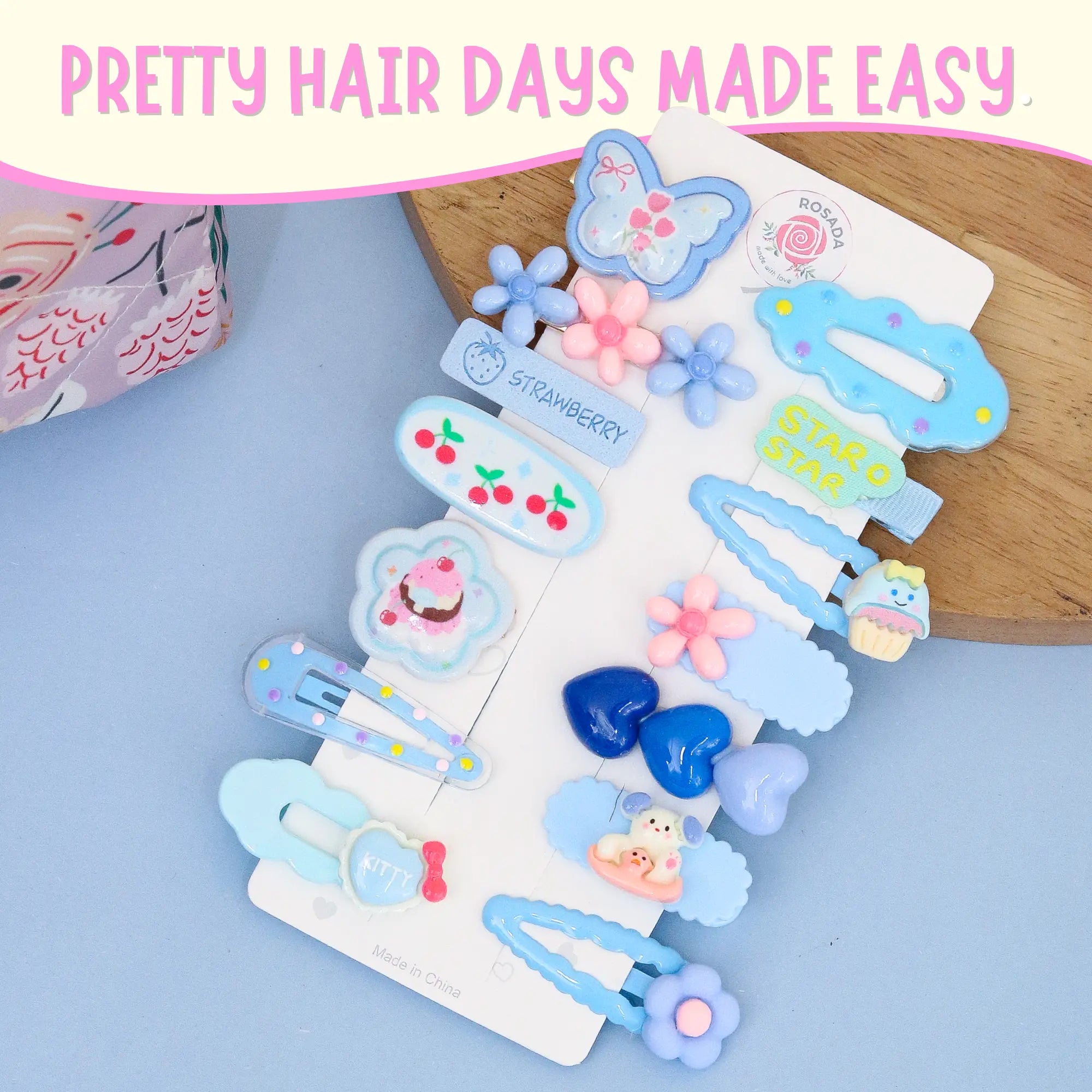 Bluebell Hairclip Set