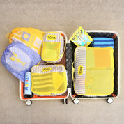 Amalfi Yellow 5 Piece Packing Cube Set