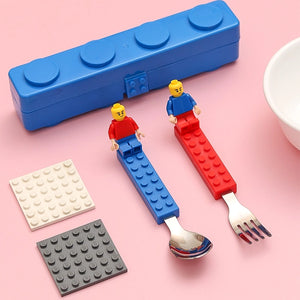 Blocks Spoon N Fork Set