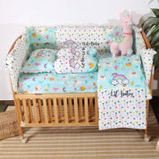 Blue Llama Baby Bedding Items